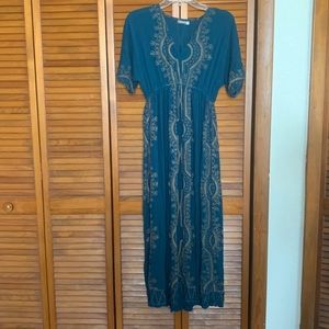 Earthbound teal dress